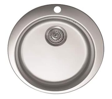 Sudoper okrugli s rupom inox METALAC Venera 480E - cover