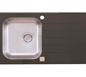Sudoper pravokutni METALAC Onyx 80x50x18 fi 90 - cover