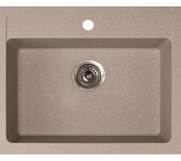 Sudoper pravokutni granit bež  METALAC Quadro 60 - cover
