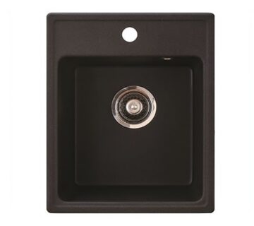 Sudoper pravokutni granit crni METALAC Quadro 40 - cover