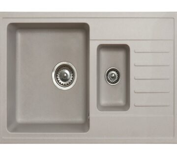 Sudoper pravokutni granit sivi   METALAC Quadro Plus 1.5d - cover