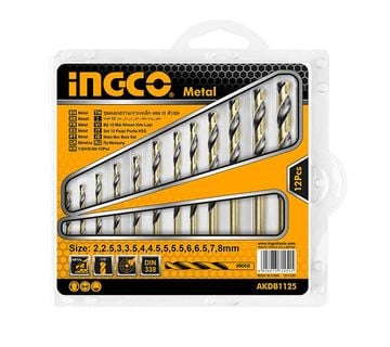 INGCO set HSS svrdla, 12 kom - cover