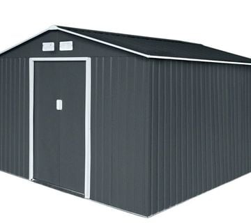 Vrtna metalna kućica za alat S300 XXXL ANTRAZIT - 8,8 m² - cover