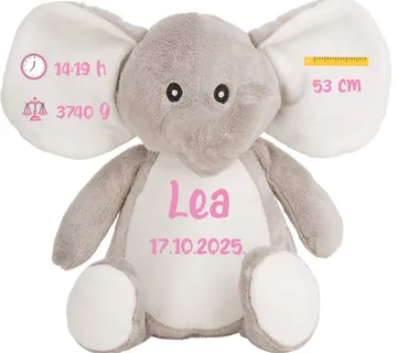 Plišani slonić s tiskom - cover