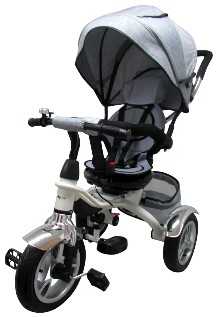 Tricikl T3 sivi R-Sport Kotači na napuhavanje - cover