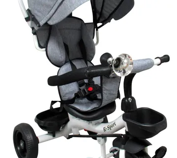 Tricikl T4 sivi R-Sport EVA kotači rotirajući za 360 stupnjeva - cover