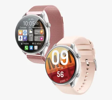 BWOO Premium Pametni sat s dodirnim zaslonom rozi, IP68 za praćenje zdravlja i dnevnih aktivnosti Max - cover