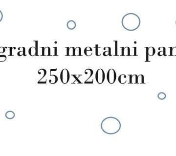Ogradni metalni paneli 250x200cm, 8 komada - cover