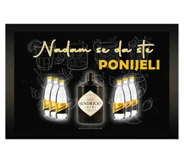 Zabavni otirač – Nadam se da ste ponijeli gin tonic - cover