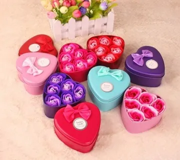 Srce poklon kutija - sapun u obliku ruže - cover