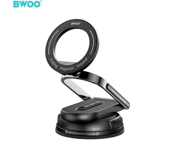 360 rotacijski prilagodljiv magnetni i vakumski mobitel stalak za auto, ured, doma, kupaonu - cover