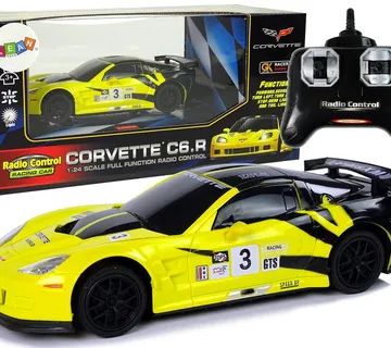 Auto na daljinsko upravljanje 1:24 Corvette C6.R - žuti - cover