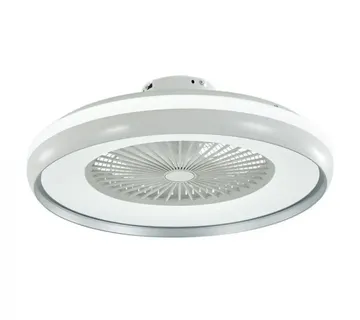 STROPNI VENTILATOR S LED OSVJETLJENJEM 45W I DALJINSKIM UPRAVLJAČEM 3u1 45W AC MOTOR SA SIVIM OBRUBOM - Vinkovci