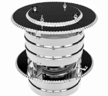 Inox Dimovodni Završni Element S Kapom 130 - Vinkovci