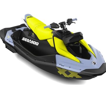 SEA DOO - SPARK 3UP TRIXX 90 - Vapor Blue / Neon Yellow - cover