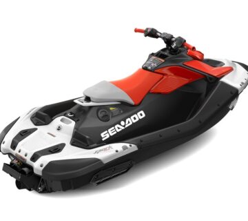 SEA DOO - SPARK 1UP TRIXX 90 - WHITE / DRAGON RED - cover