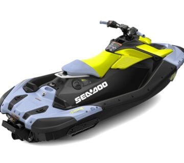 SEA DOO – SPARK 1UP TRIXX 90 – Vapor Blue / Neon Yellow - cover