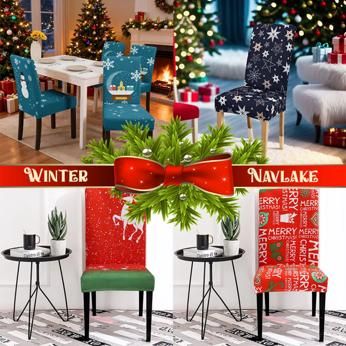 Winter - Božićne navlake za stolice - cover