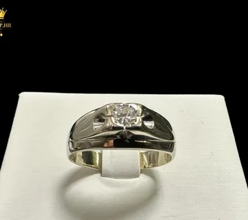 ZLATNI PRSTEN 5.04G .750 S DIJAMANTOM / R1, RATE !! - cover