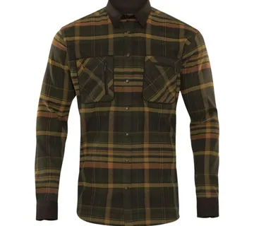 Harkila Pajala košulja zeleno/smeđa - cover