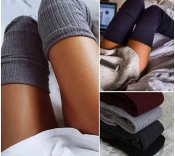 Pletene čarape natkoljenke izgledajte sexy - cover