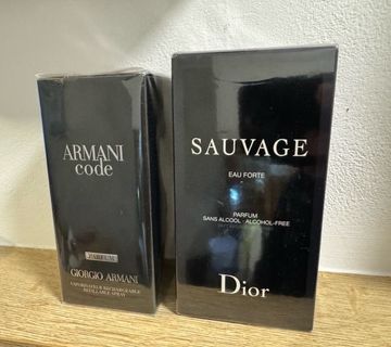 Dior Sauvage i Armani Code Parfum - cover