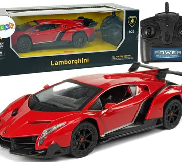Auto na daljinsko upravljanje1:24 Lamborghini Veneno - crveni - cover