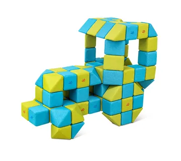 JollyHeap Creative magnetski blokovi 100 kom - razne kombinacije boja - cover