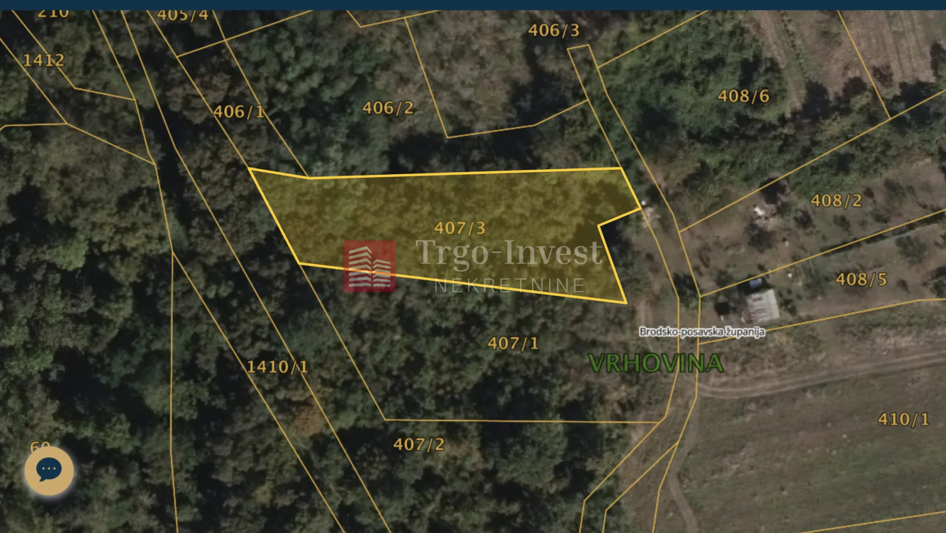 VRHOVINA - Poljoprivredno zemljište - 1378 m2 - cover