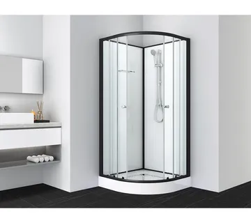 Tuš kabina BIJELA 1 crna 80x80x203cm - Mihovljan, Čakovec