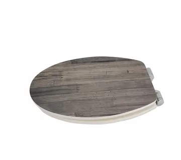 WC sjedalo MDF - drveni izgled s mekim zatvaranjem - Wooden Line Grey - Mihovljan, Čakovec