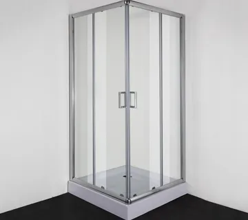 Tuš kabina pravokutna KVD 80 serija BQ 80x80x190 cm, krom s EASY CLEAN premazom - Mihovljan, Čakovec