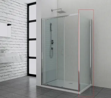 Fiksno staklo 90cm krom 88,5-90x195cm - Mihovljan, Čakovec