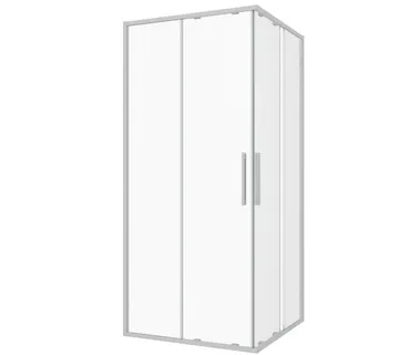 Pravokutna tuš kabina 90 x 200 cm, krom - Polovični set - 6mm ESG Easy-Clean - Mihovljan, Čakovec