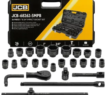 Set nasadnih udarnih ključeva 3/4" (17-50mm) i 1" (55-65 mm) JCB-68262-6MPB - Mihovljan, Čakovec