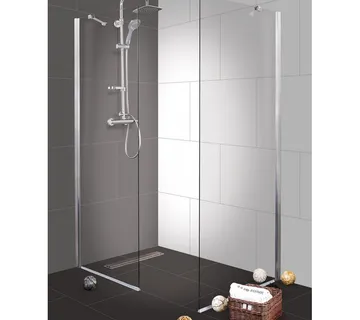Stakleni fiksni dio za tuš stijenu krom 85-87x195cm (D1190) - Mihovljan, Čakovec