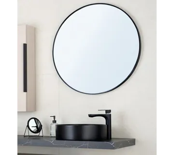 Zoya black ogledalo R 60 cm - Mihovljan, Čakovec