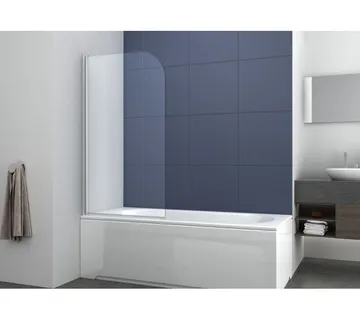 Paravan za kadu, krom 80x140cm, prozirno staklo 5mm - Mihovljan, Čakovec