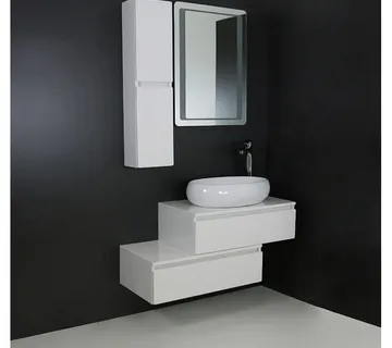 Elegant 60 donji kupaonski ormarić bijeli sjaj - Mihovljan, Čakovec