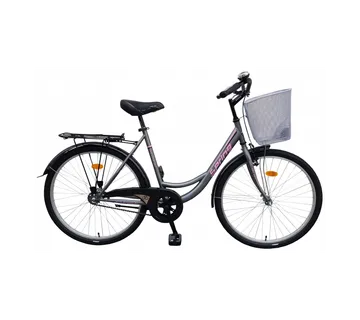 Bicikl Spring nožna kočnica Torpedo/Velosteel,košara,26",sivo-ružičasti - C - Mihovljan, Čakovec