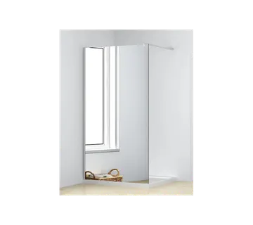 Tuš stijena 140x200 "Walk in" efekt ogledala, krom profil, prozirno staklo 8 mm - Mihovljan, Čakovec