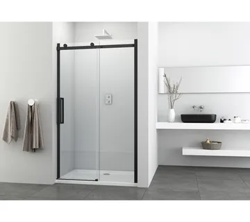 Tuš klizna vrata mat crna 118-120x195cm - Mihovljan, Čakovec