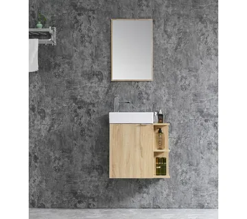 Kupaonski set Oblak 55x60cm smeđi - Mihovljan, Čakovec