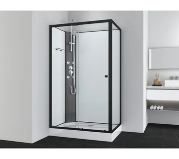 Tuš kabina VIVA 1 crna 120x80x225cm dvostrana - Mihovljan, Čakovec