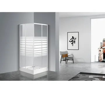 Tuš kabina pravokutna s bijelim crtama 78,5-90x78,5-90x190cm - Mihovljan, Čakovec