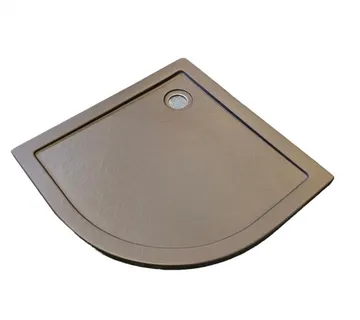 Tuš kada polukružna 80x80x4cm siva z efektom kamena - Mihovljan, Čakovec