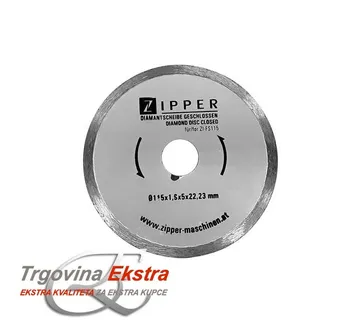 Dijamantna rezna ploča za pločice FS115DS Zipper Maschinen - Mihovljan, Čakovec