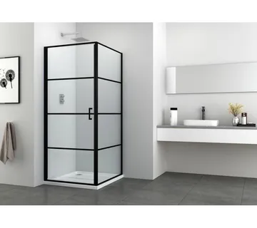 Vrata za tuš kabinu 80cm crno mat 78,5-80x195cm - Mihovljan, Čakovec