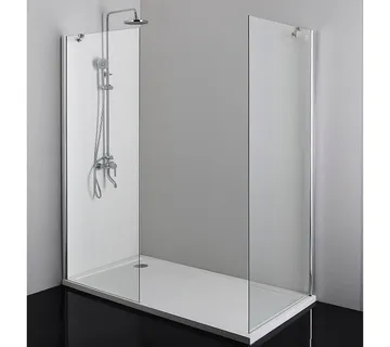 Stakleni fiksni dio za tuš kabinu krom76,5-78,5x195cm (MF80) - Mihovljan, Čakovec