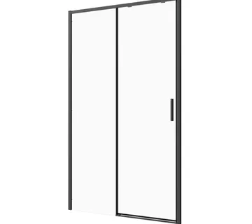 Klizna tuš vrata crna 140x200 cm 6mm ESG Easy-Clean/Soft-Close - Mihovljan, Čakovec